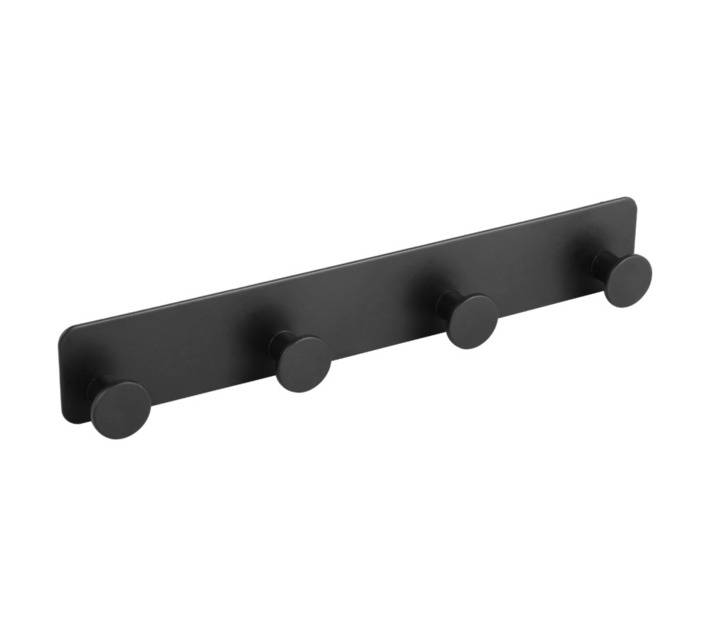 3M B6445-3 Bathroom Basics Four Hook - Black