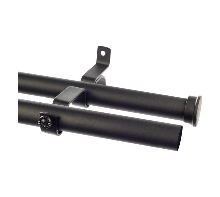 Finishing Touches Double Pole Set - Black (1500 x 28mm)