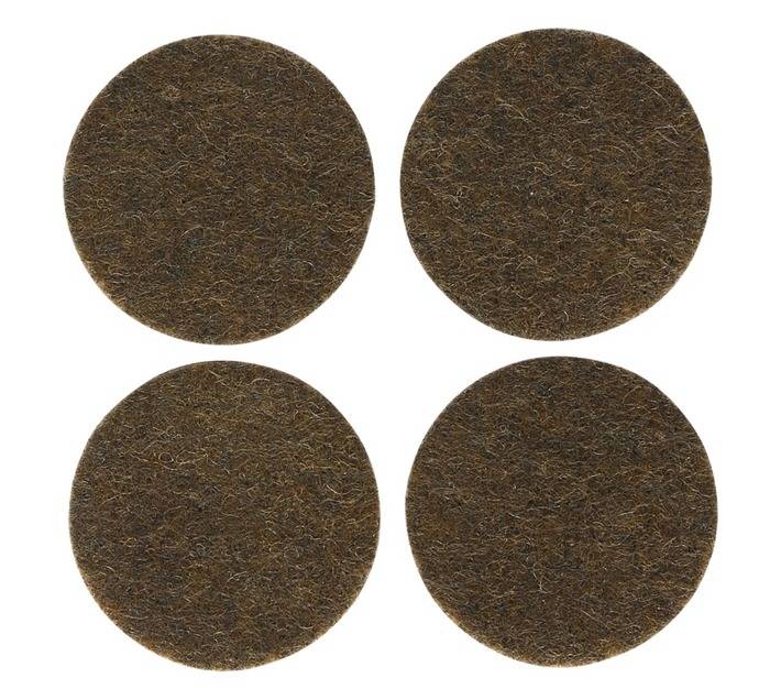 Safe Top Adhesive Felt Pads Round - Brown (35mm x 4 Pads)