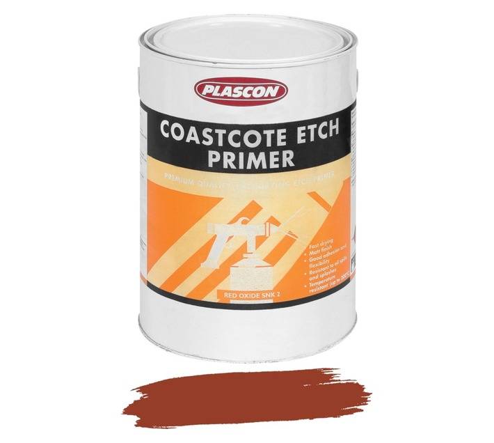 Plascon Coastcote Etch Primer - Red Oxide (5L)