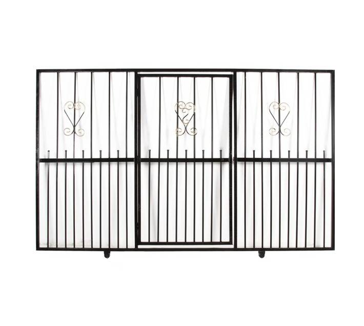 Awesome Steel Value Sliding Gate with Built in Entrance - Black (1800 x 3000mm)