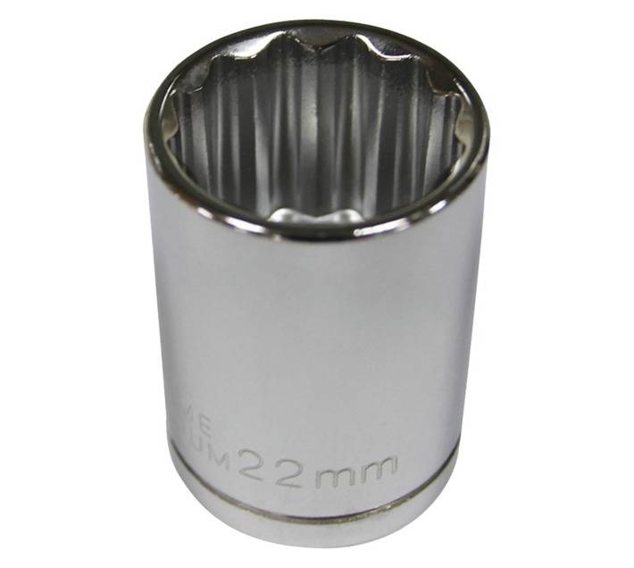 Mastercraft Â½" Drive 12 Point Socket (22mm)