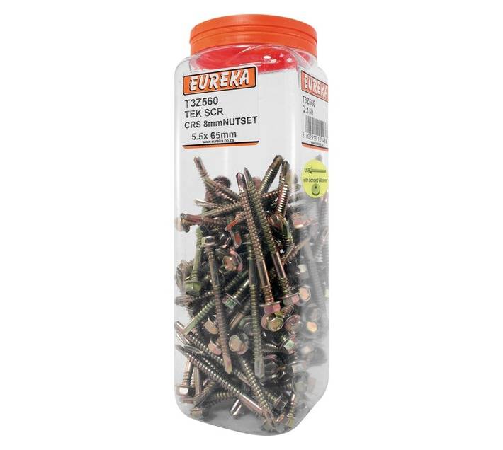 Eureka 5.5 x 65mm Tek Screw Hex coarse (Q100)