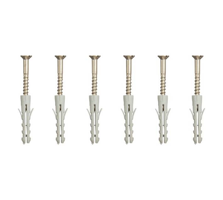 Eureka 3K10 3.5 x 30mm Wall Plug And Screw (6 Pack)