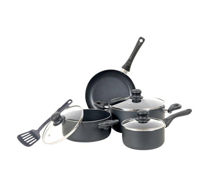 Bennett Read 8 Piece Non-Stick Pot Set - Black