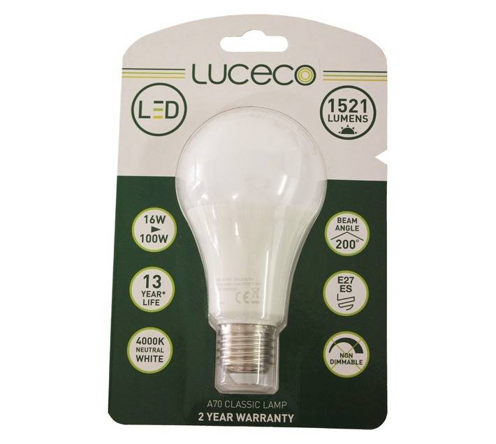 Luceco LED E27 Globe (16W)