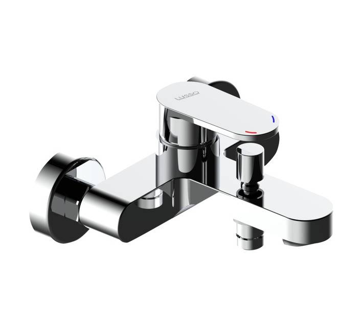 Lusso Roya Bath Mixer Wall Type - Chrome (190 x 213 x 110mm)