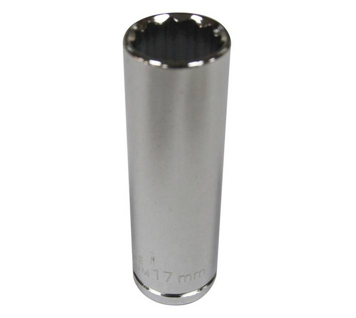 Mastercraft D/Wall Socket 1/2 Inch Dr 12 Pt - Chrome (17mm)