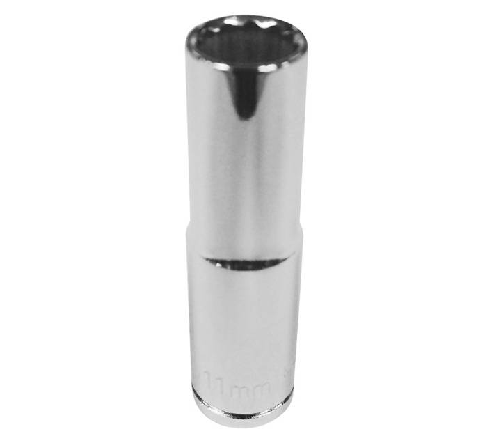 Mastercraft D/Wall Socket 3/8 Inch Dr 12 Pt - Chrome (11mm)