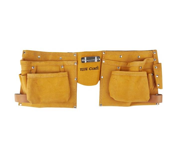 Tork Craft 11 Pockets Large Professional Leather Tool Belt