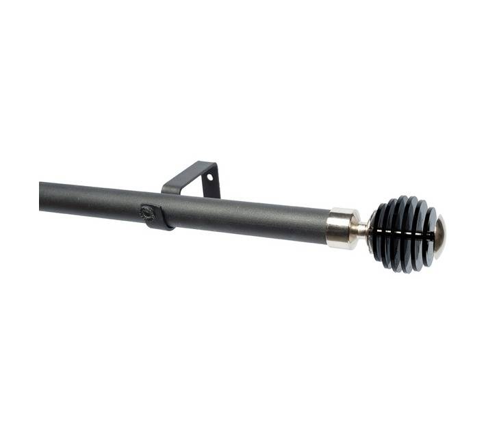 Design House 28PSS2MB Single 28mm Stacked Pole Set - Black (2000mm)