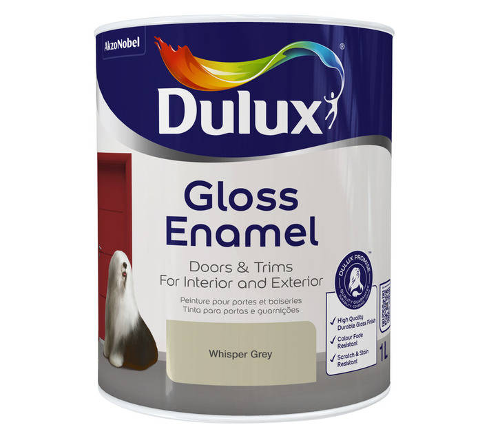 Dulux Gloss Enamel - Whisper Grey (1L)