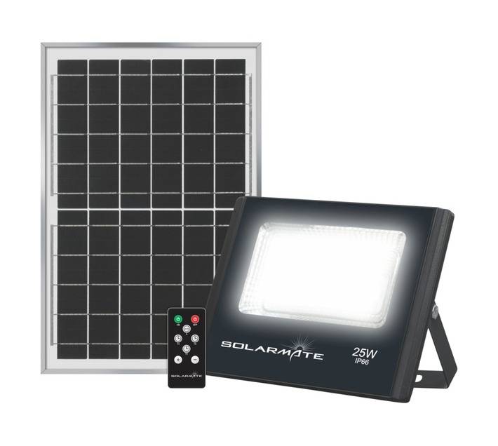 Solarmate Solar LED Floodlight - Black (25W)
