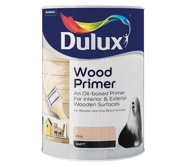 Dulux Wood Primer - Pink (5L)