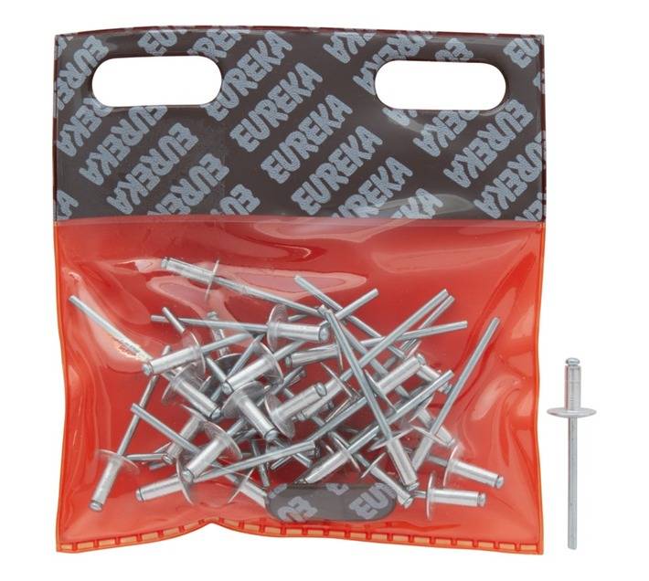 Eureka 30 x Large Aluminium Blind Rivets (4 x 10mm)