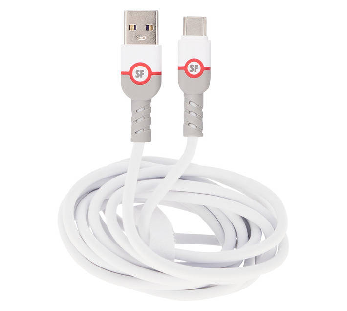 Superfly 2.4A Type C Cable - White (2000mm)