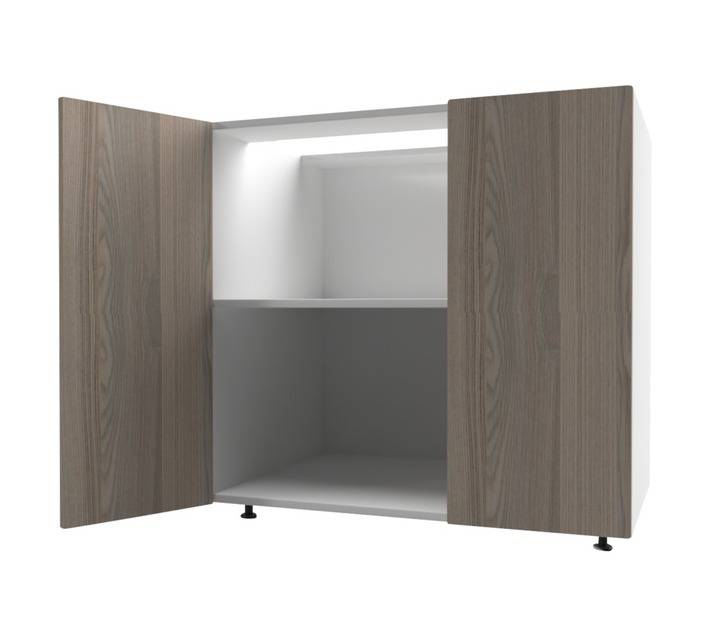 Home and Kitchen Melamine Base Cabinet Unit - Coimbra (900 x 560 x 720mm)