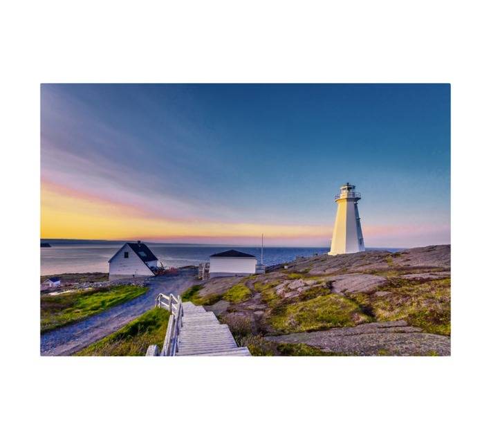 Design House Beachwalk Canvas Print - White (600 x 900mm)