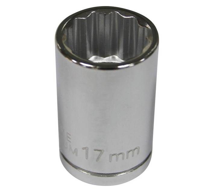 Mastercraft Â½" Drive 12 Point Socket (17mm)