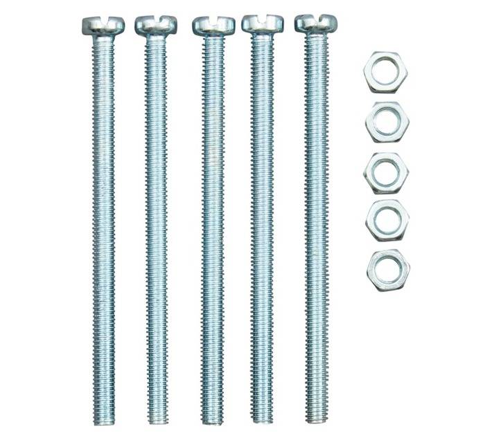 Eureka 5 x 75mm Machine Screw and Nut Cheesehead (5 Pack)