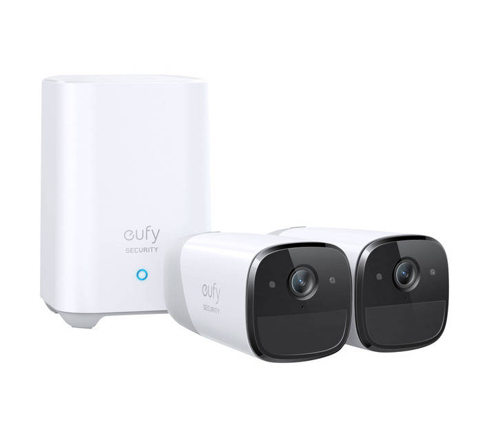 Eufy Security Camera Kit with Homebase 2 - White