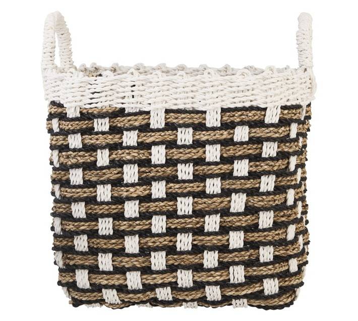 Design House Basket - Black/White (400 x 350 x 450mm)