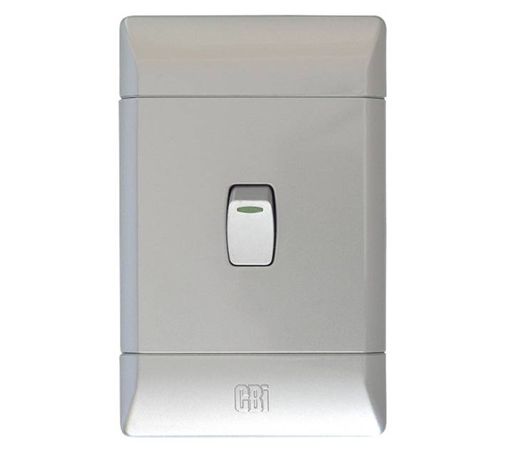 CBI 4x4 Switch 1Lever 2Way - Silver shimmer