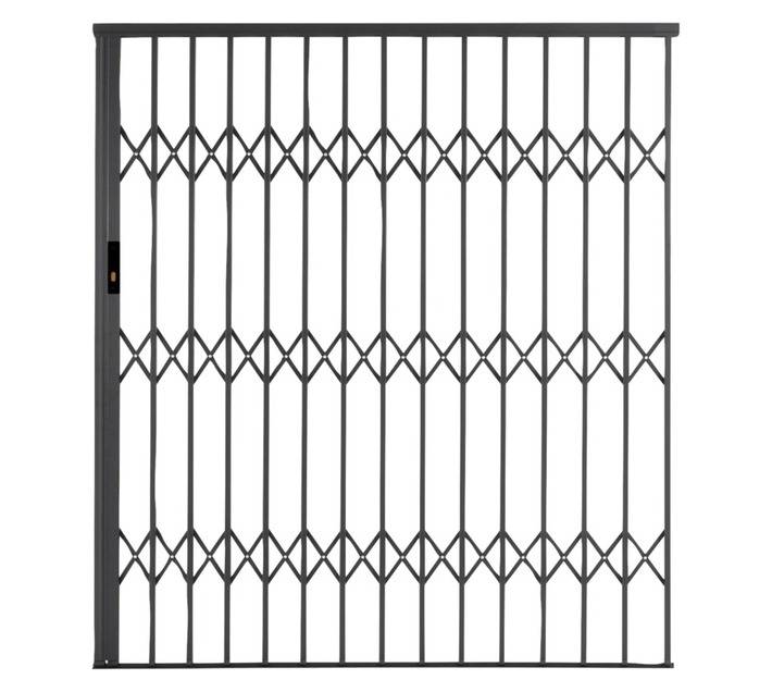 Xpanda Aluglide Security Gate - Charcoal (1800 x 2150mm)