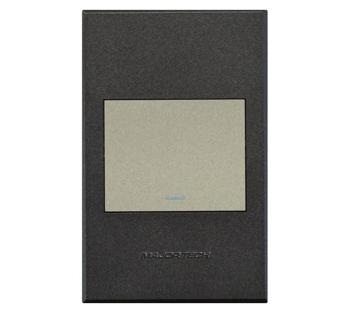 Veti 3 Series 1 Lever 2 Way Switch - Titanium/Graphite (100 x 50mm)