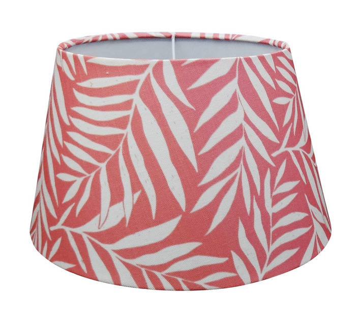 DH LAMPSHADE TAPERED 26CM SALMON LEAVES