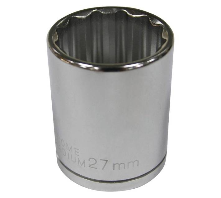 Mastercraft Â½" Drive 12 Point Socket (27mm)