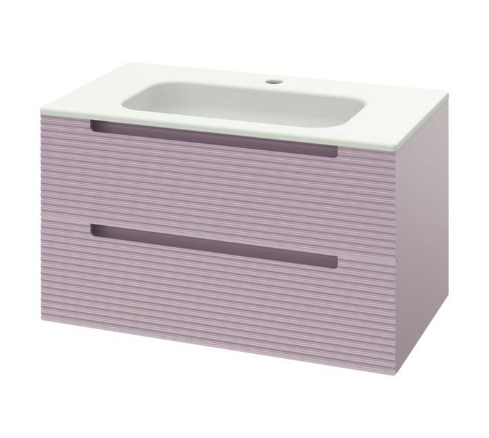 Luximo Design 2 Drawer Cara Vanity Cabinet - Pink (800mm)