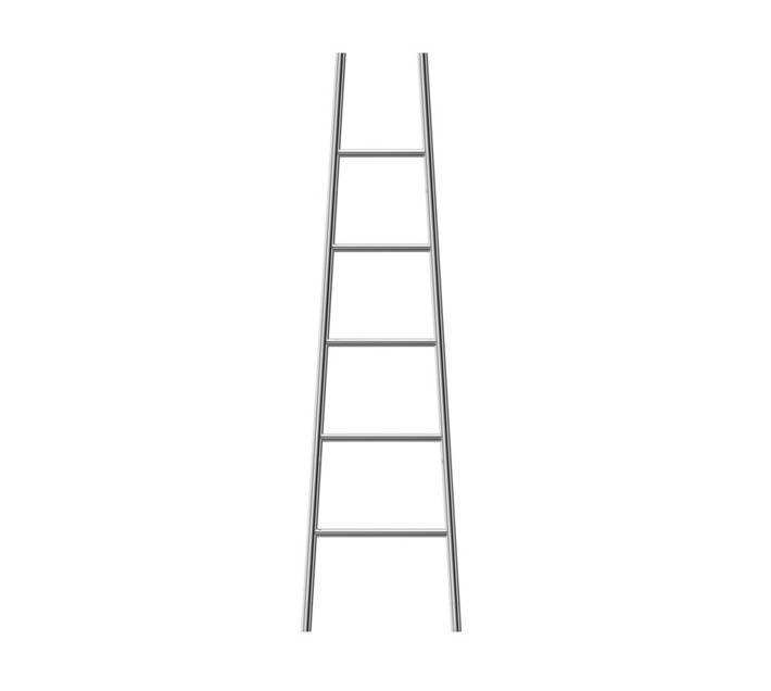 Jeeves ZAL0520R Tangent L Ladder Heated Towel Rail (1890 x 520mm)
