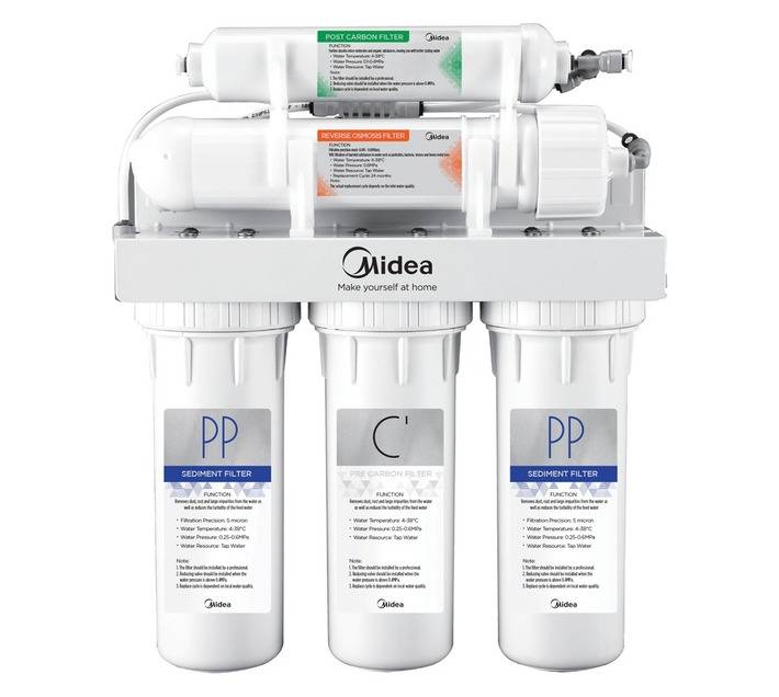 Midea 5 Stage Complete Water Filtration System - White