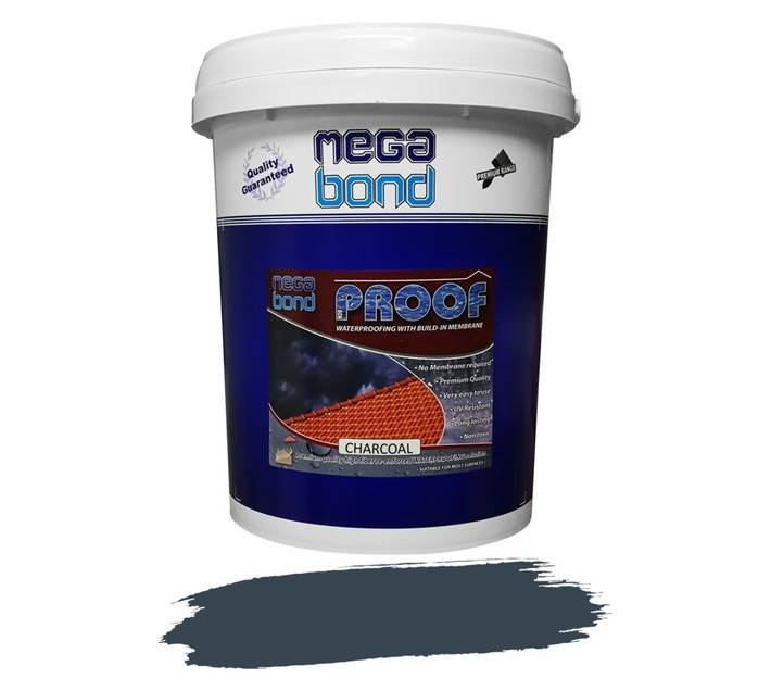 Megabond MBCH20 Fibre Reinforced Waterproofing - Charcoal (20L)