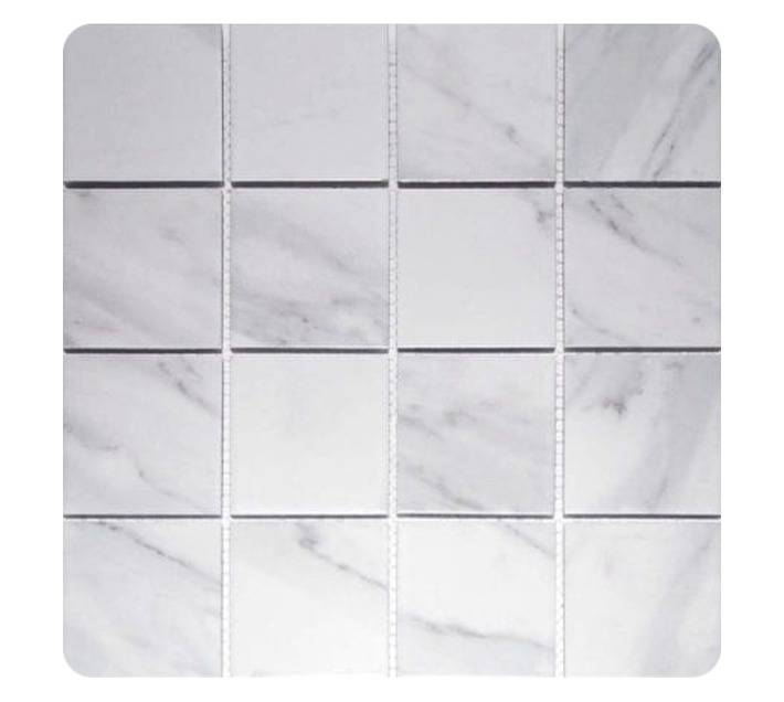 Douglas Jones 5190 Carrara Mosaic Tile - White (75 x 75 x 6mm)