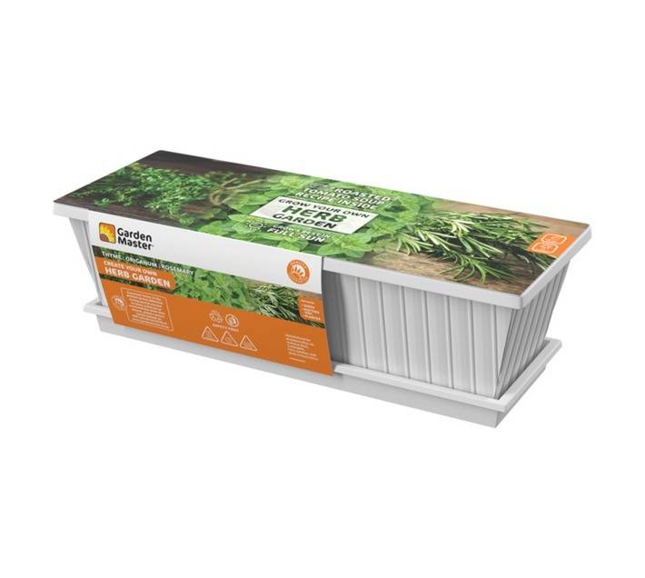 Garden Master Porcelain Herb Planter (510 x 180 x 150mm)