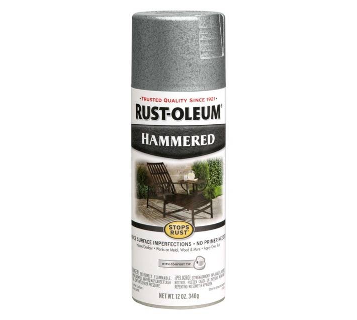 Rust-Oleum Spray Paint Stops Rust - Hammered Silver (340g)
