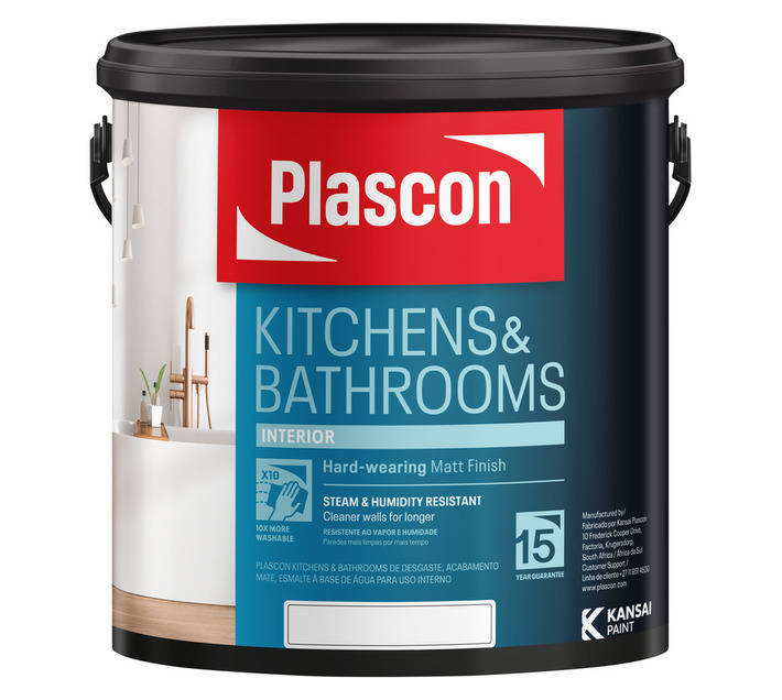 Plascon Kitchens and Bathrooms Pastel Base (2.5L)