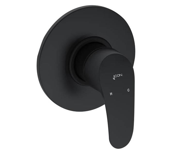 Icon Pisces II Bath and Shower Mixer - Black
