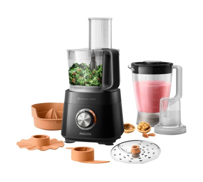 Philips HR7520/10 Viva Collection Food Processor - Black (850W)