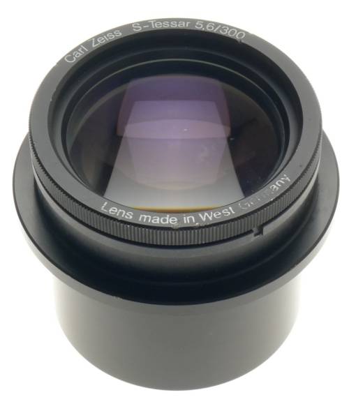CARL ZEISS S-TESSAR 5.6/300mm LARGE COATED LENS f=300mm FOCUSSING MOUNT HELICOIL