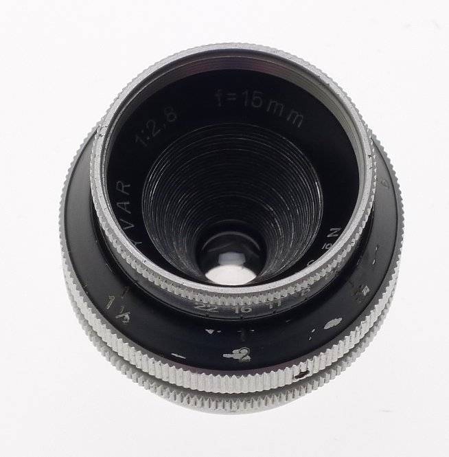 YVAR 2.8 f=15mm BOLEX H16 LENS 2.8/15mm BLACK FRONT ORIGINAL CAP C-MOUNT RARE