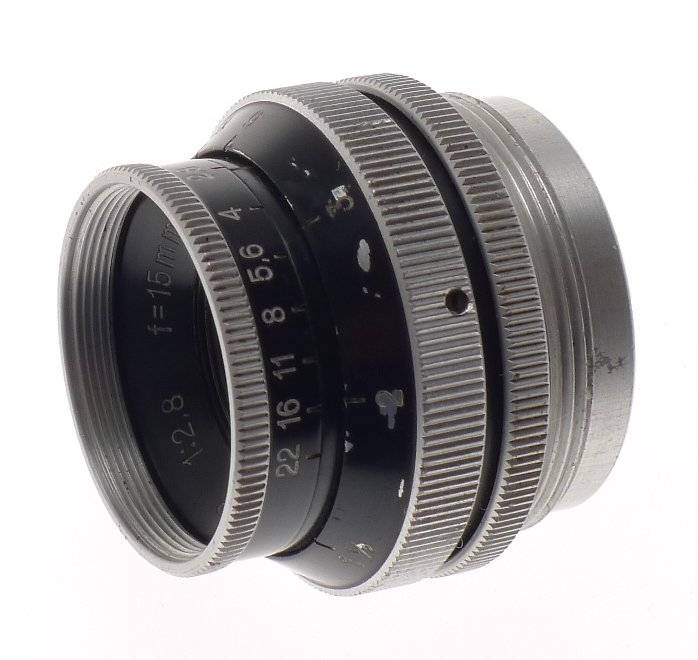 YVAR 2.8 f=15mm BOLEX H16 LENS 2.8/15mm BLACK FRONT ORIGINAL CAP C-MOUNT RARE