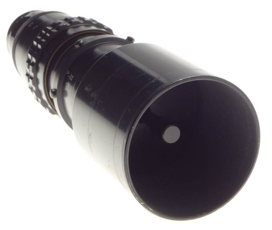 Kinoptik 1:2.5 f=150mm Apochromat tele camera lens 2.5/150mm Cameflex hood CLA'd