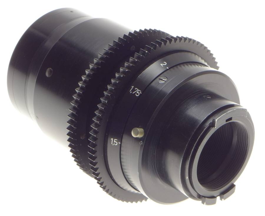 Kinoptik 1:2 f=100mm Apochromat tele camera lens 2/100mm Cameflex hood cap CLA'd