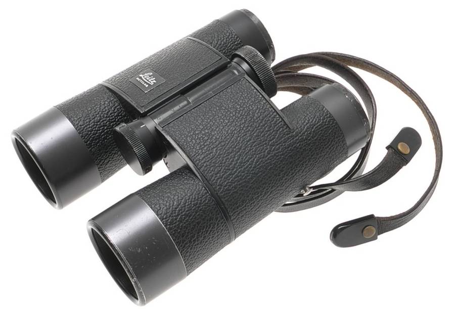 LEICA 7x35 B TRINOVID LEITZ BINOCULARS BLACK CASE STRAPS USED OPTICS 150m/1000