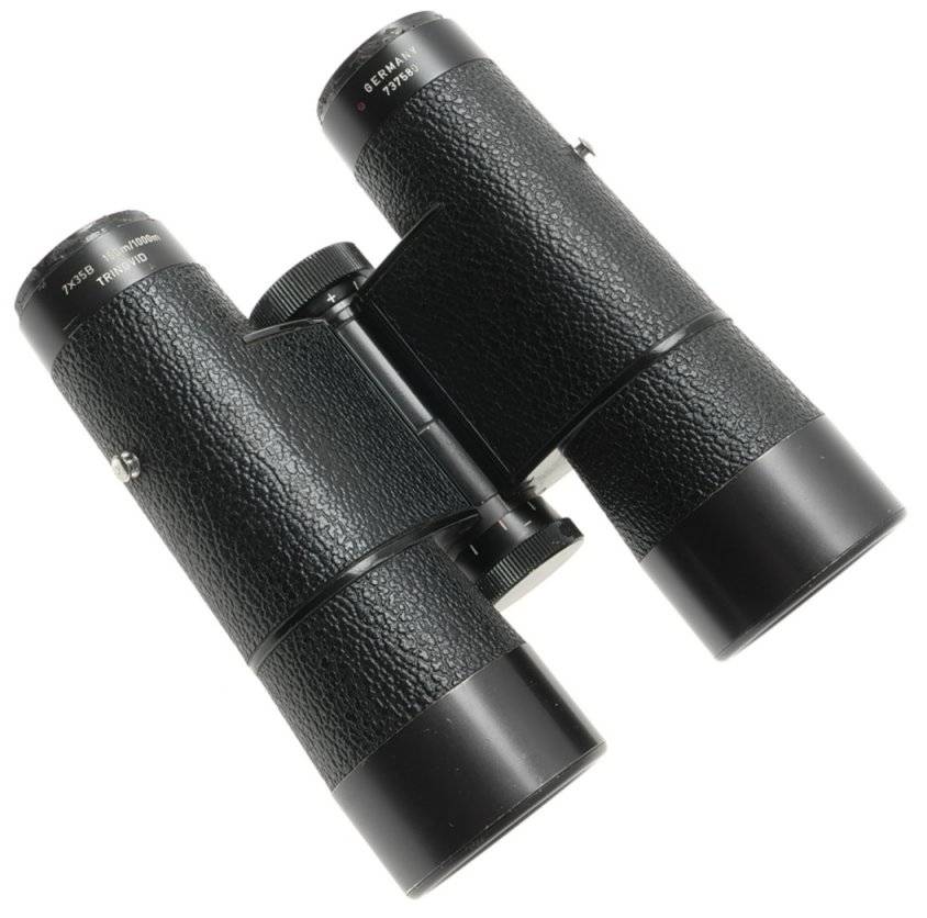LEICA 7x35 B TRINOVID LEITZ BINOCULARS BLACK CASE STRAPS USED OPTICS 150m/1000