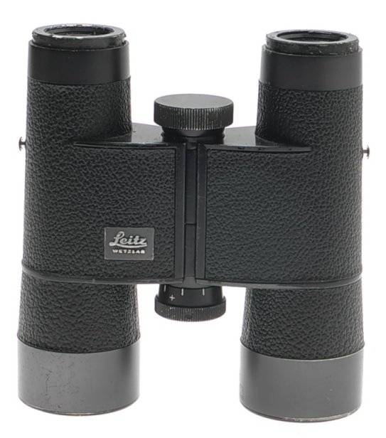 LEICA 7x35 B TRINOVID LEITZ BINOCULARS BLACK CASE STRAPS USED OPTICS 150m/1000