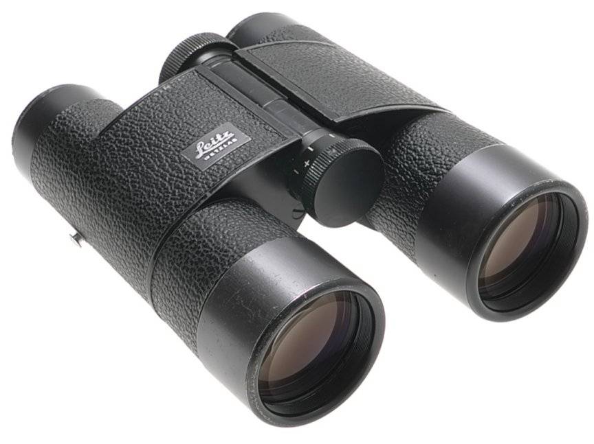 LEICA 7x35 B TRINOVID LEITZ BINOCULARS BLACK CASE STRAPS USED OPTICS 150m/1000